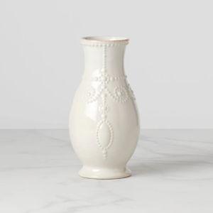 Lenox French Perle White Fluted Vase
