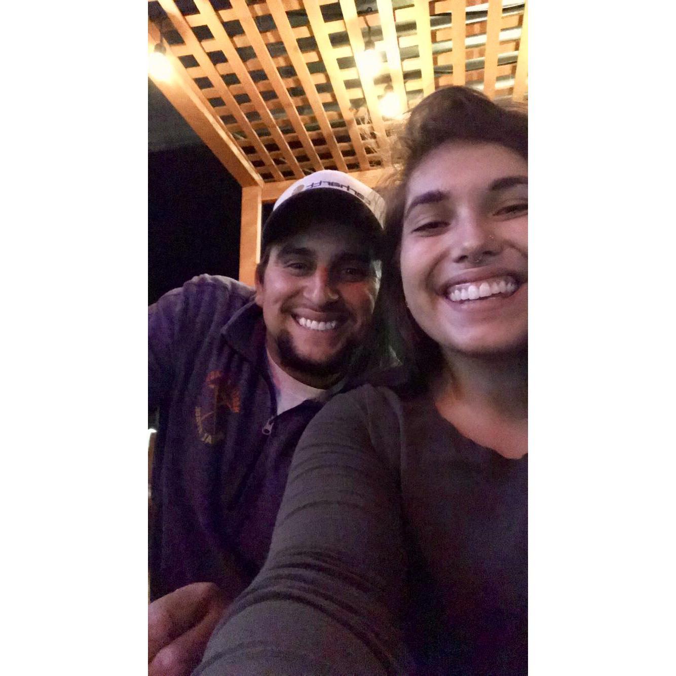 Our first photo together!