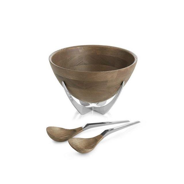 Nambe Cabo Salad Bowl with Servers