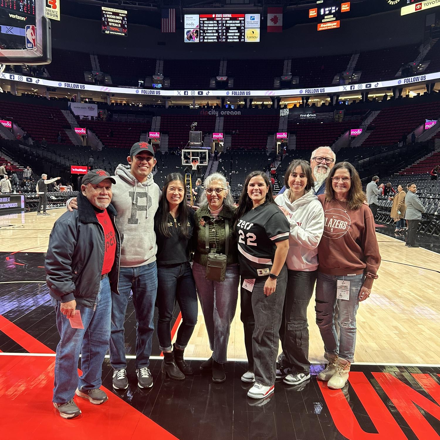 Blazers game with the Coronas
