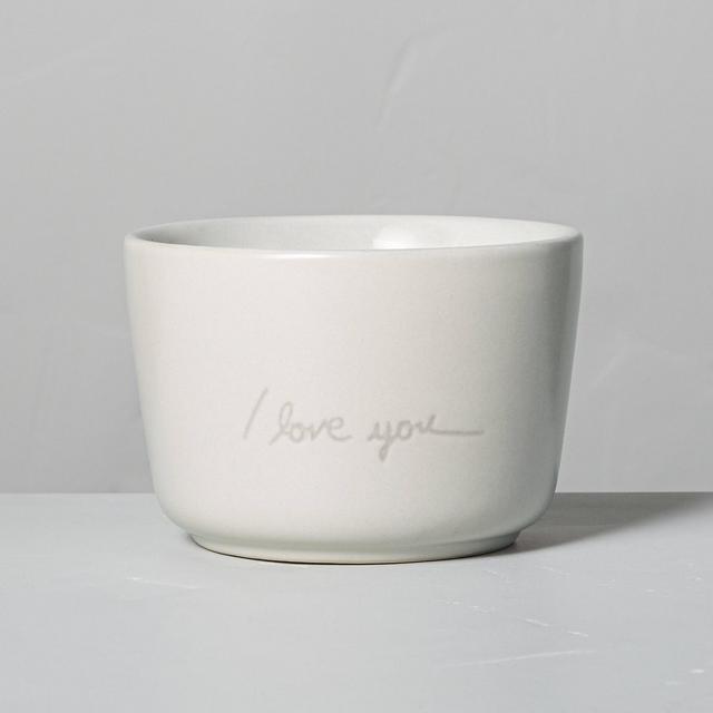 6.77oz Salt 'I Love You' Ceramic Candle - Hearth & Hand™ with Magnolia