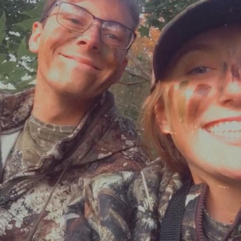 Alissa’s first time hunting with Will… Alissa was actually the one who spotted the deer(and Will thought she wouldn’t be able to handle hunting)