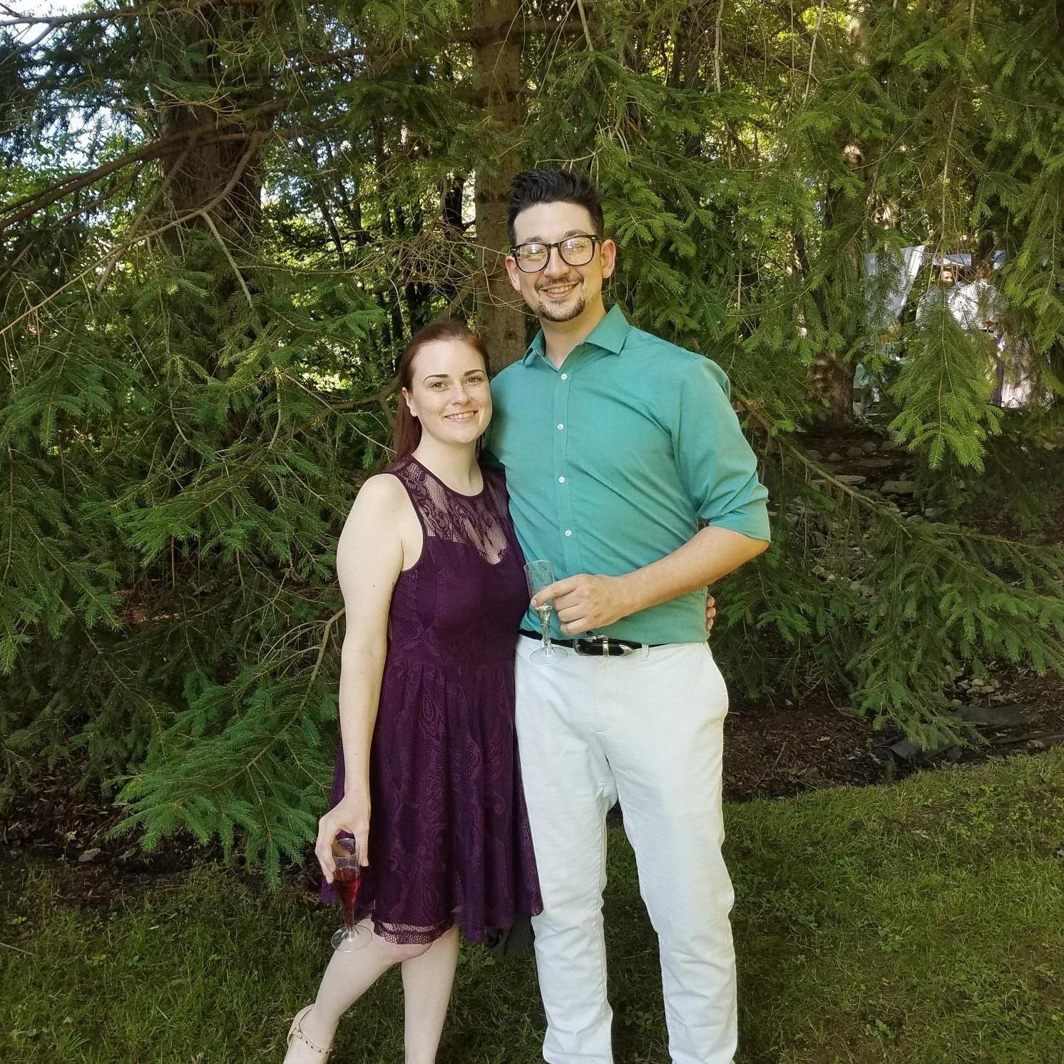 At our friends' Kat and Matt's wedding, June 2019