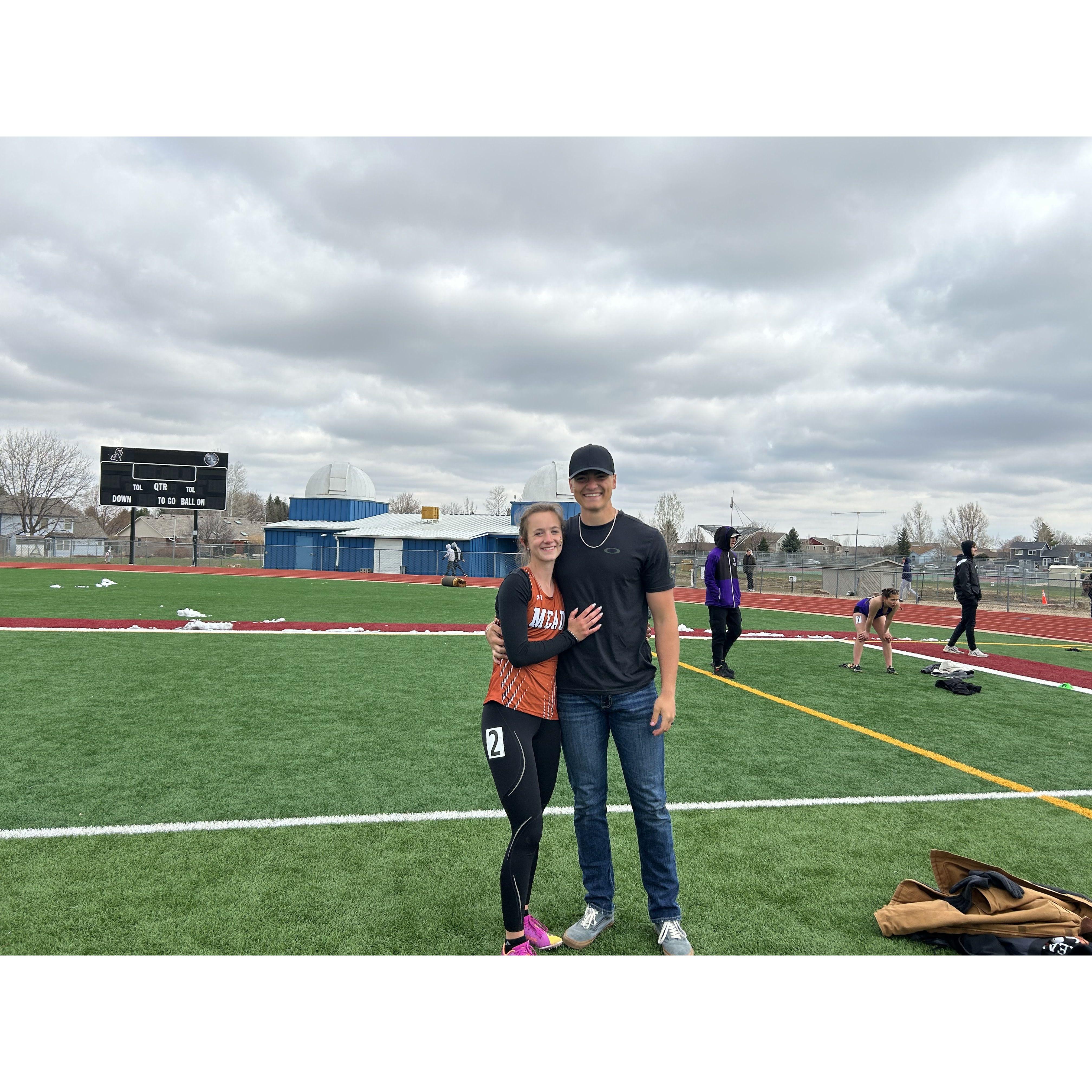 Picture taken 3 minutes after Mary passed our from a race