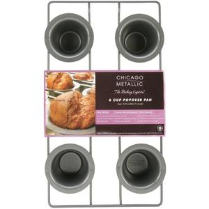Chicago Metallic Professional 6-Cup Popover Pan, 15.5-Inch-by-9-Inch
