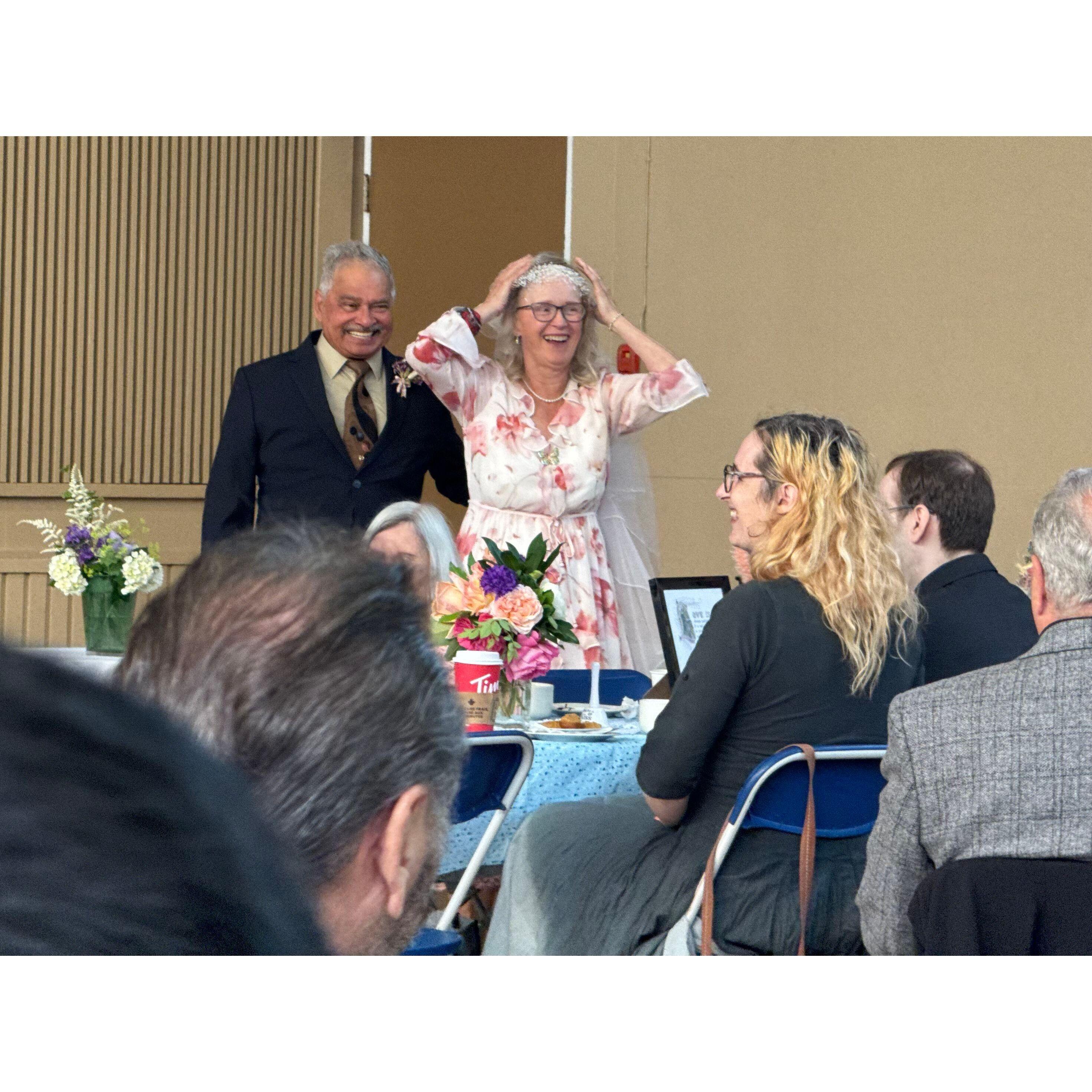 More humour from Andrew's speech.