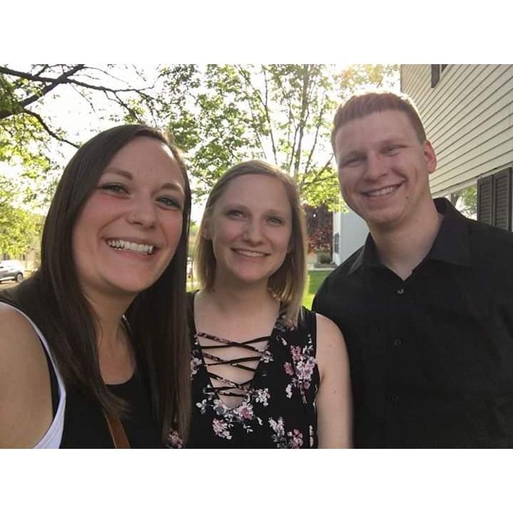 My amazing cousin had to rush right over after finding out!!