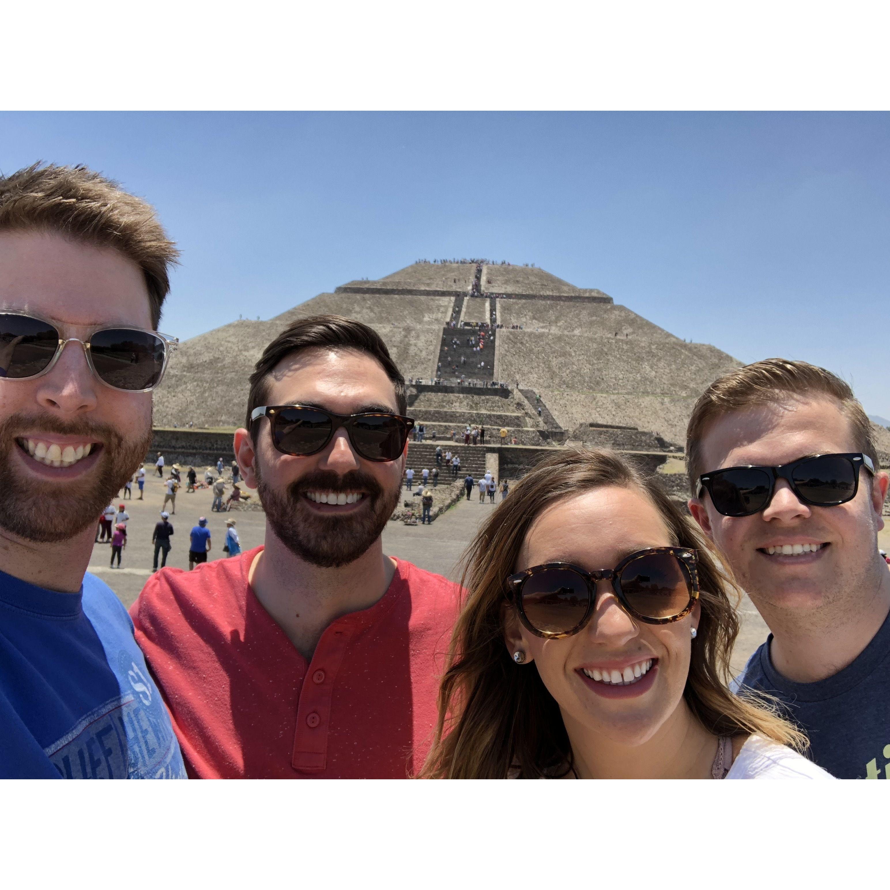 Mexico City trip, Pyramid of the Sun with Mitch and Maryann - 5/2018