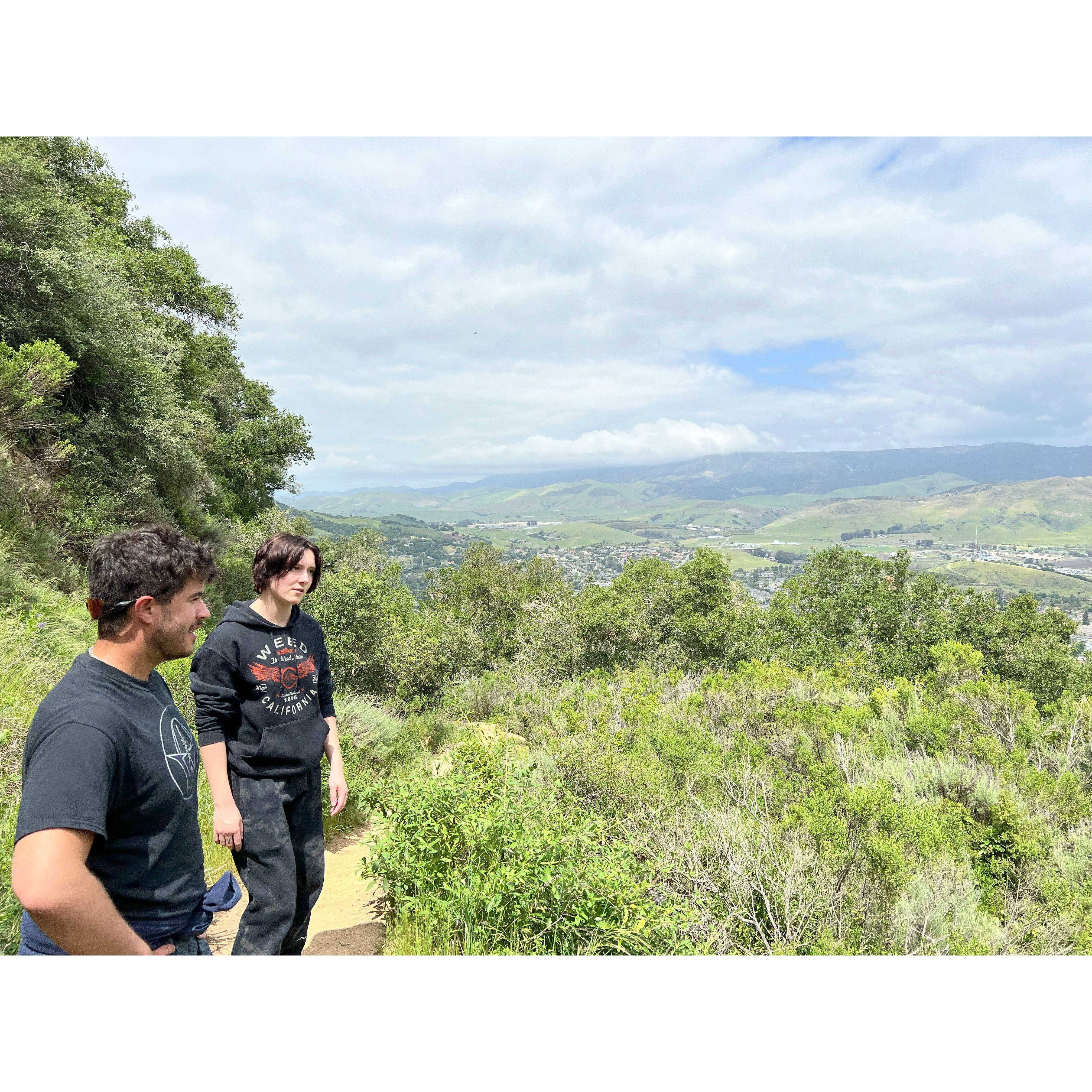 Bry was quite tuckered out from the grueling hike in her first trip to California!