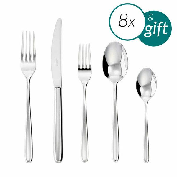 Hannah 18/10 Stainless Steel 40 Pcs Place Setting