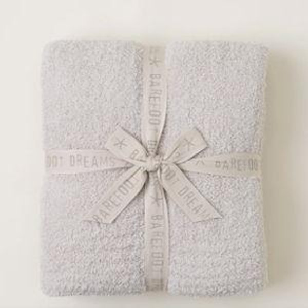 CozyChic® Throw Blanket (Cream) | Barefoot Dreams®