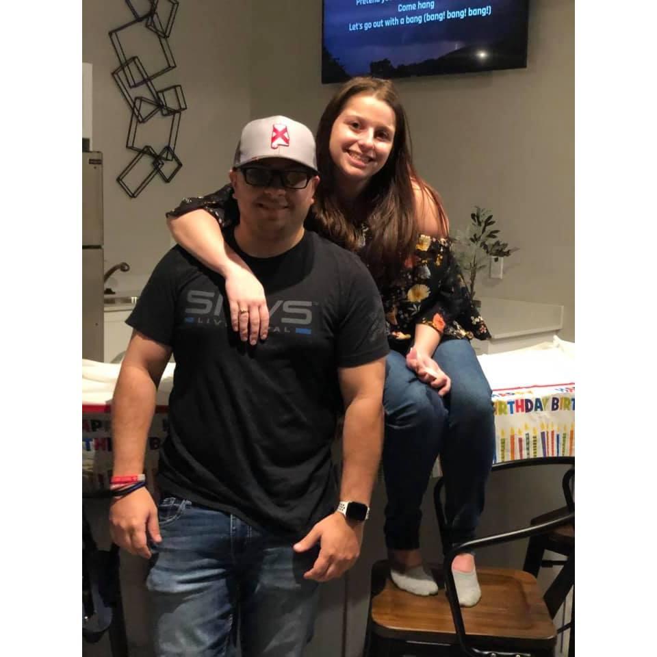 My first birthday together as a couple
