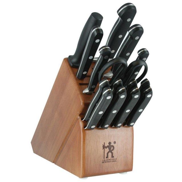 J.A. Henckels International 35344-016 Classic Knife Block Set, 16 Piece, Black