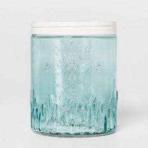 Glass Food Storage Canister Large Light Blue - Threshold™