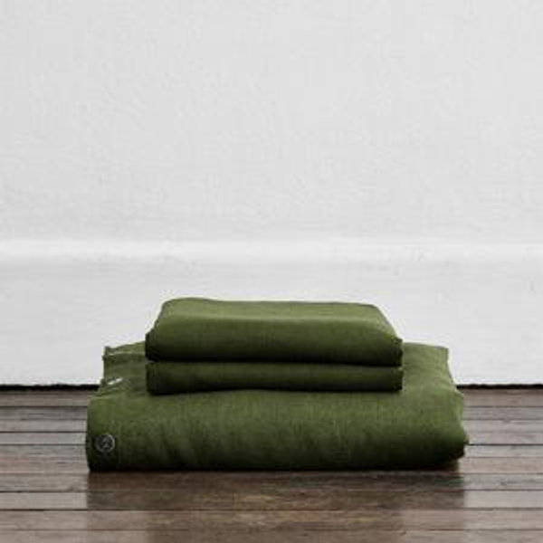 Lagoon 100% French Flax Linen Duvet Cover Set- KING
