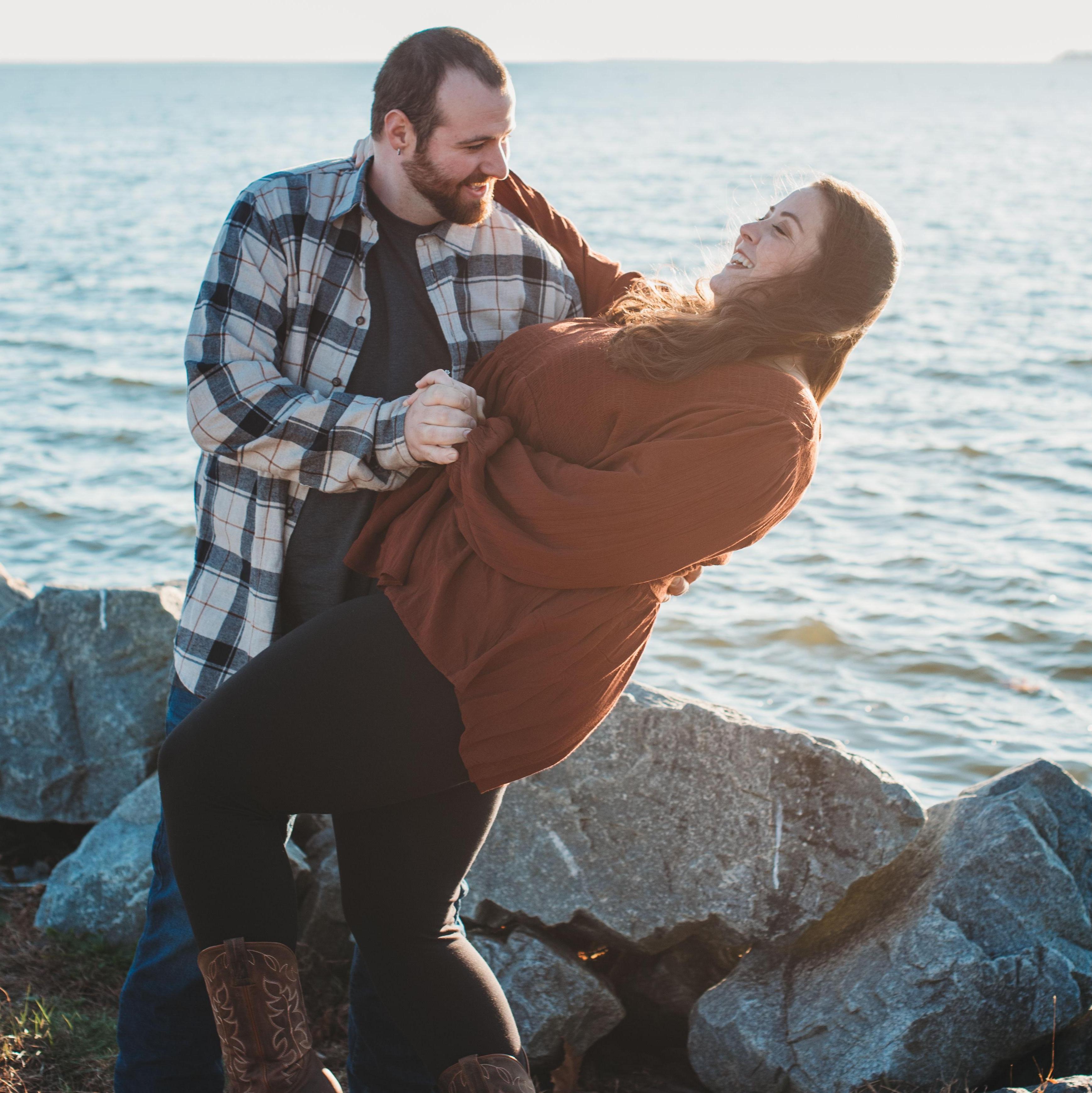 "Please don't drop me, please don't drop me!"...Proceeds to do an evil laugh.