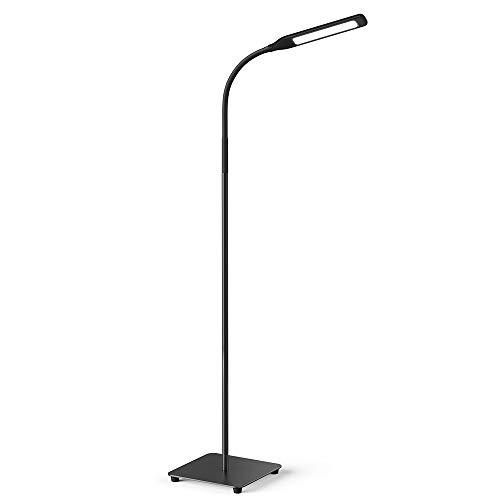 Miroco LED Floor Lamp with 4 Brightness Levels & 4 Colors Temperatures, Adjustable LED Floor Light, Dimmable Adjustable Reading Standing Lamp for Sewing Living Room Bedroom Office