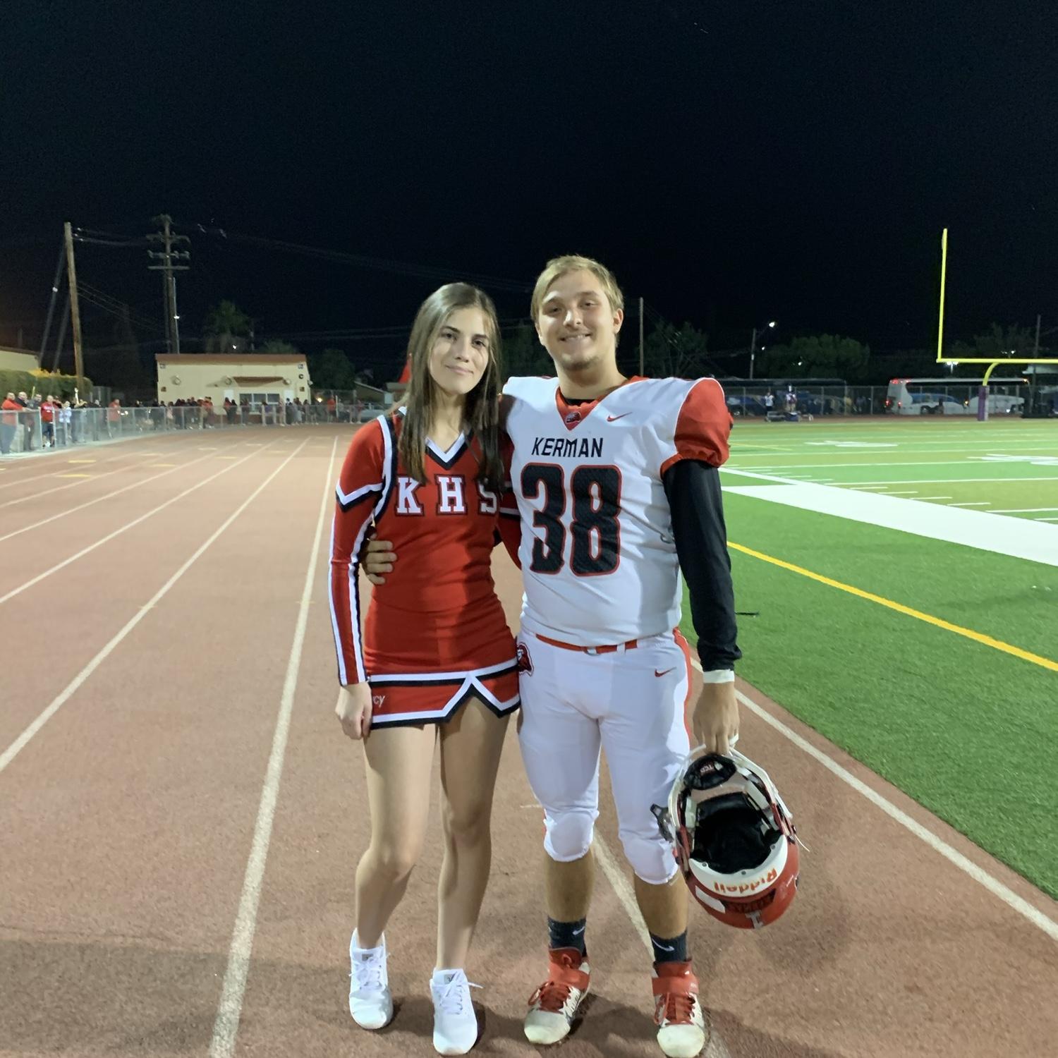 Cheer and football in high school ❤️