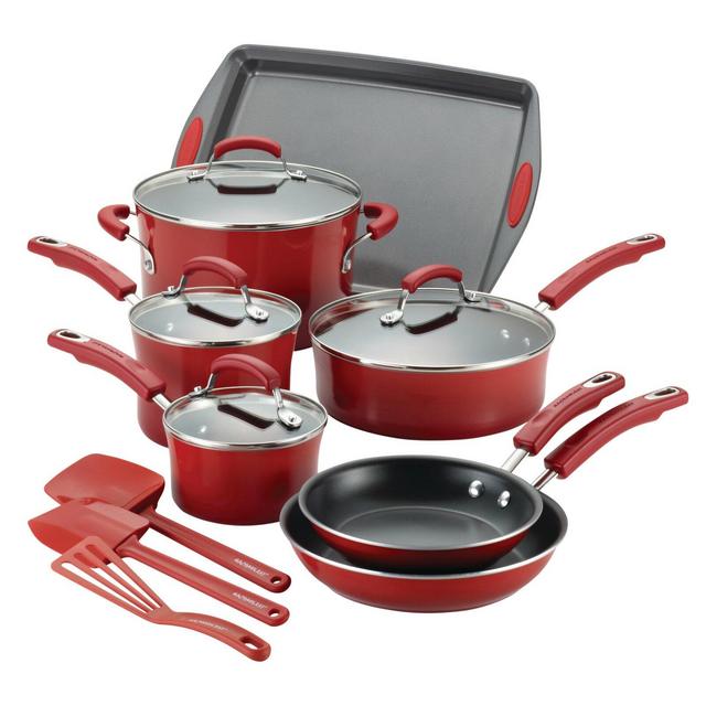 Rachael Ray 14 Piece Aluminum Non Stick Cookware Set