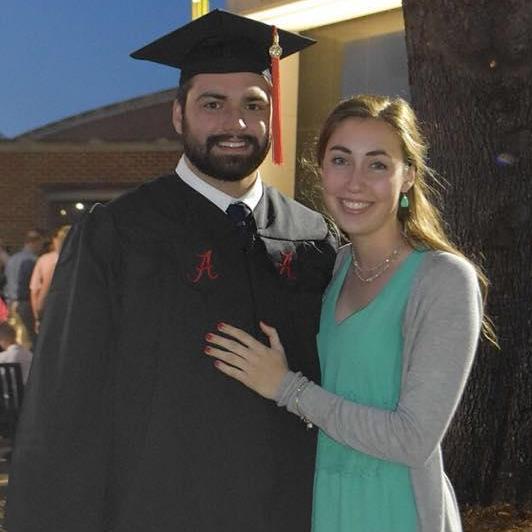 Hunter's graduation from the University of Alabama, May 2018.