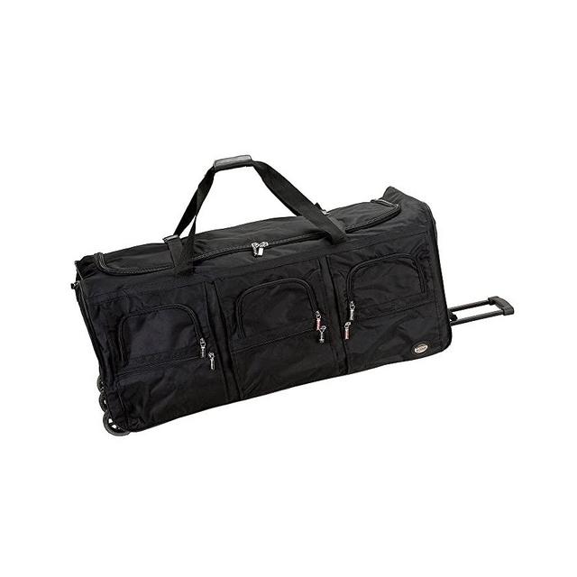 Rockland Rolling Duffel Bag, Black, 40-Inch