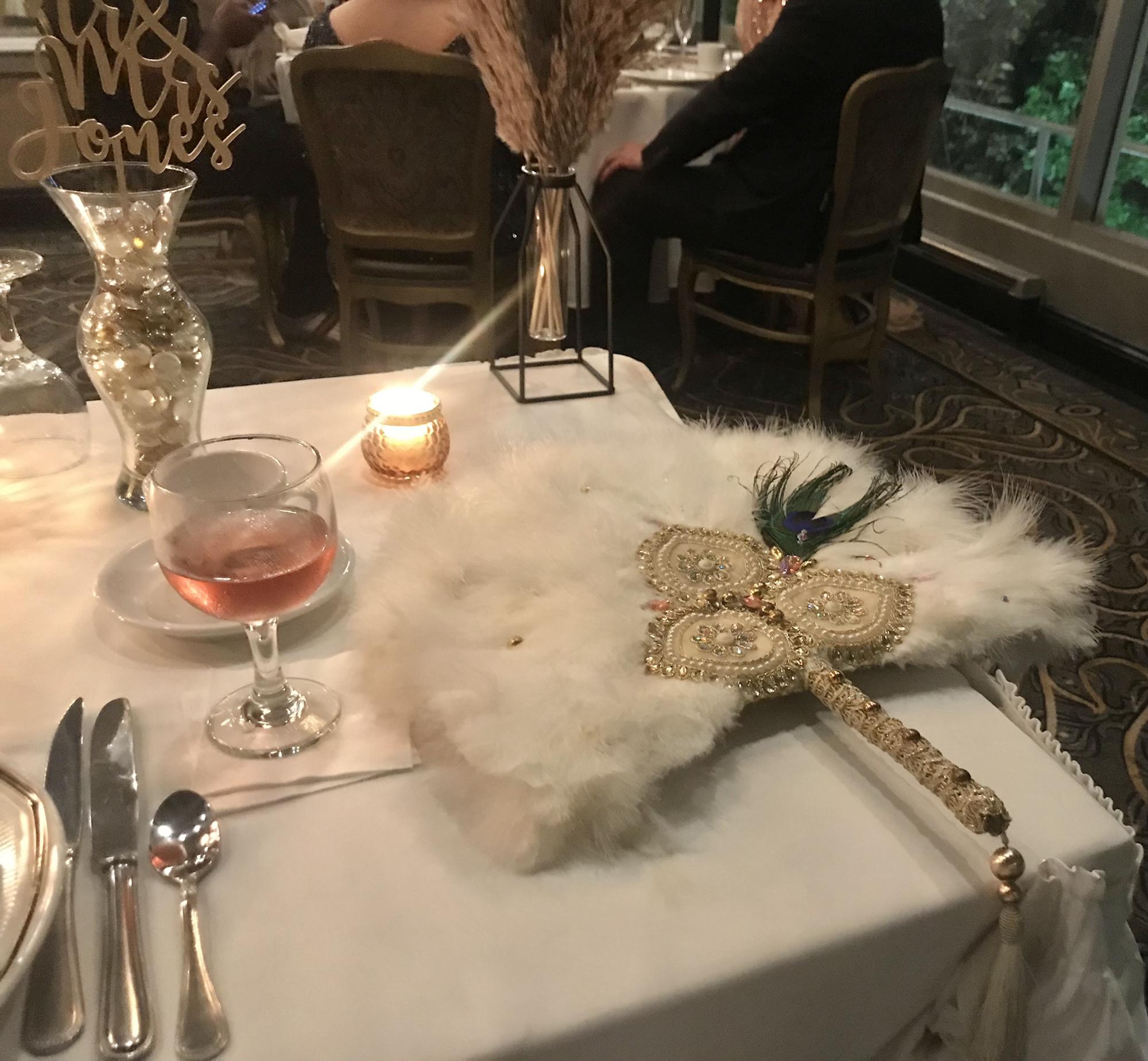Ostrich and peacock feather fan handmade by Tosin of Tohceen’s Treasures in Lagos, Nigeria | Diptyque® fig (Figuier) and vanilla luxury candles