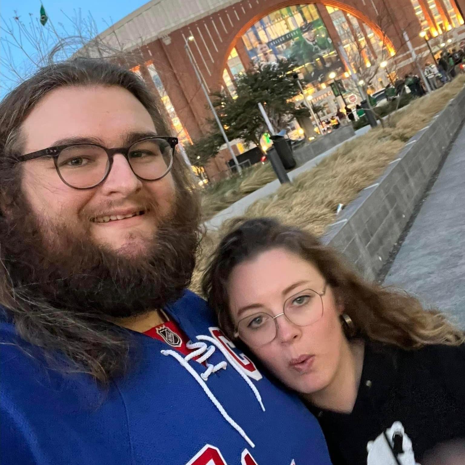 Our first hockey game together