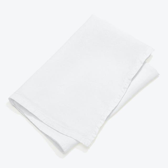 Simple Linen Napkin Set of 4 White