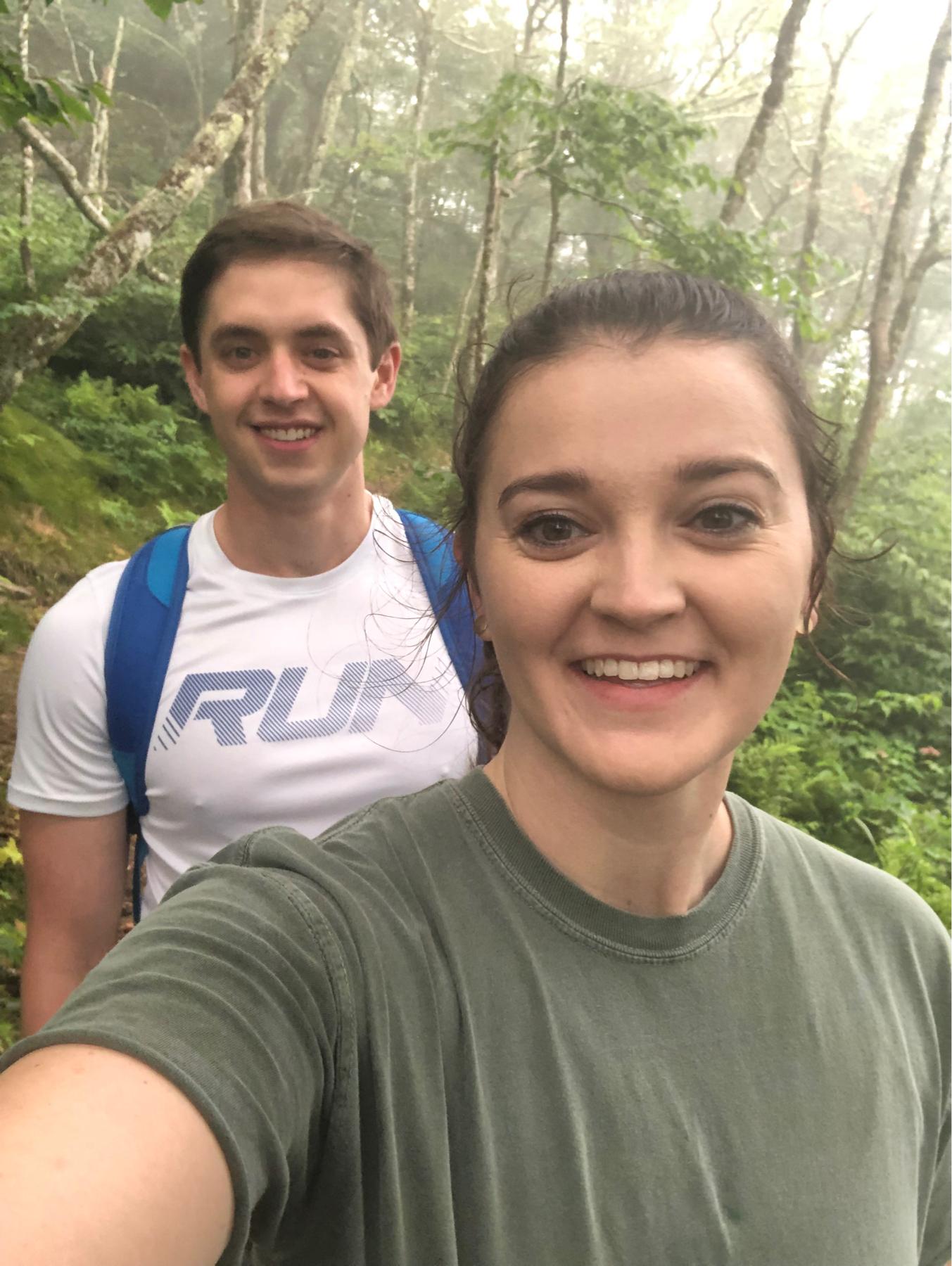 Hiking in Asheville in 2019.