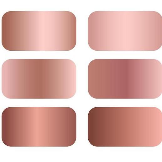 Shades of rose gold