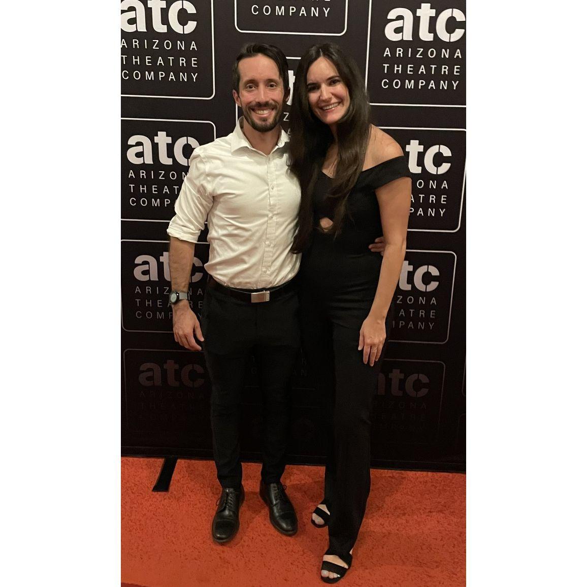 Enjoying the theater!