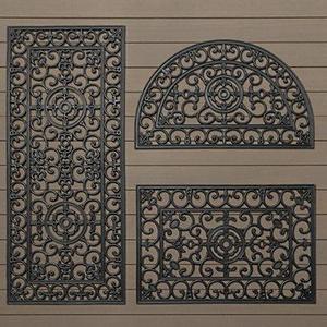 Fleur-de-Lys Rubber Doormat