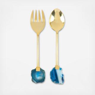 Agate Salad Servers