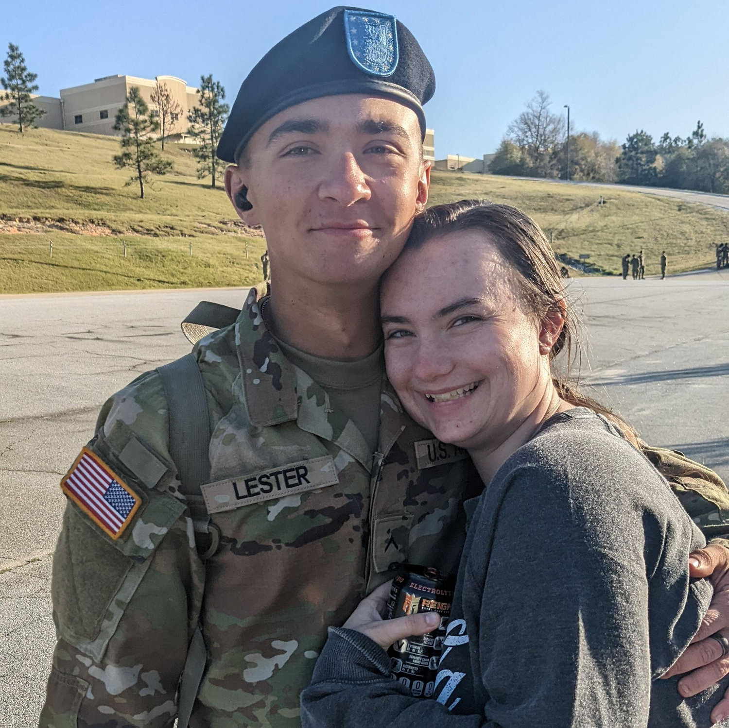 Jacob's basic graduation in Georgia! This was the first time we saw each other in months!