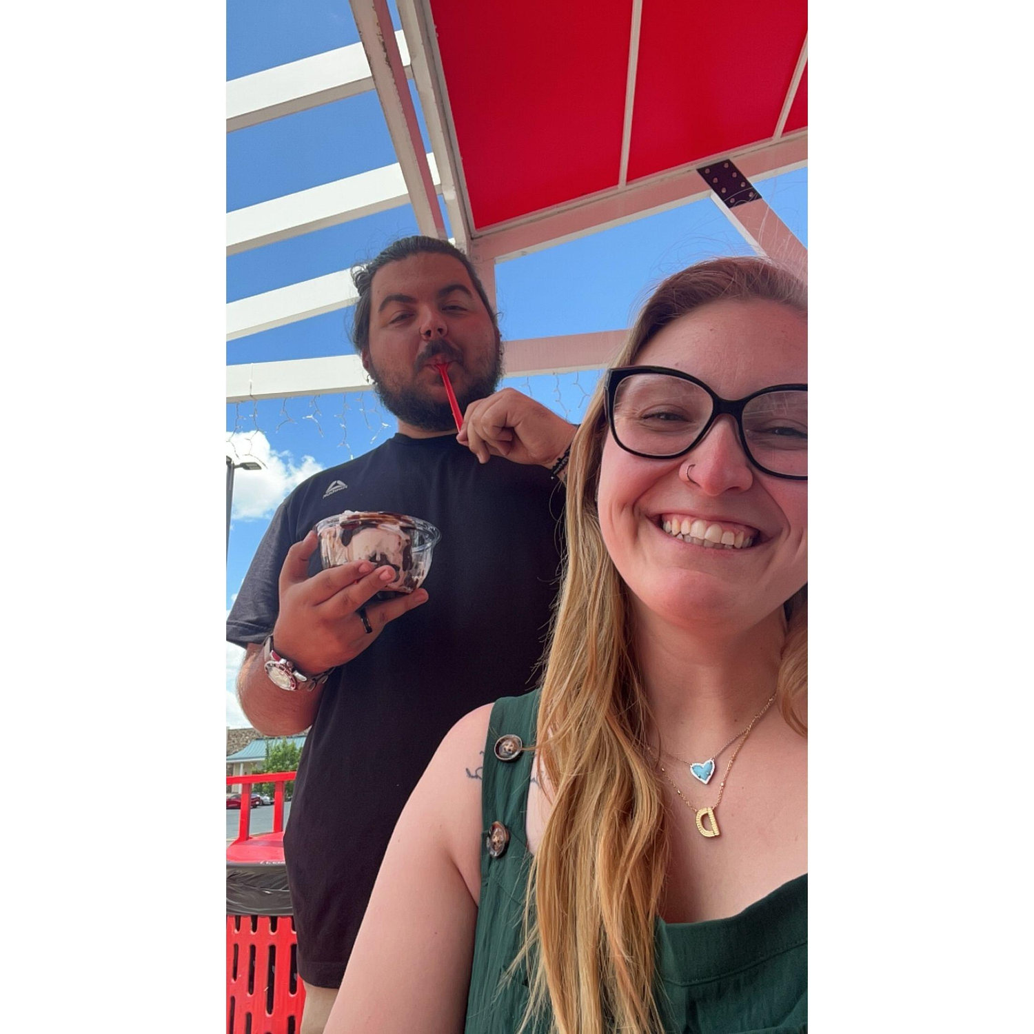 ice cream date with the family