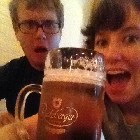 Fort Greene, Brooklyn, July 2014 at the Black Forest beer garden