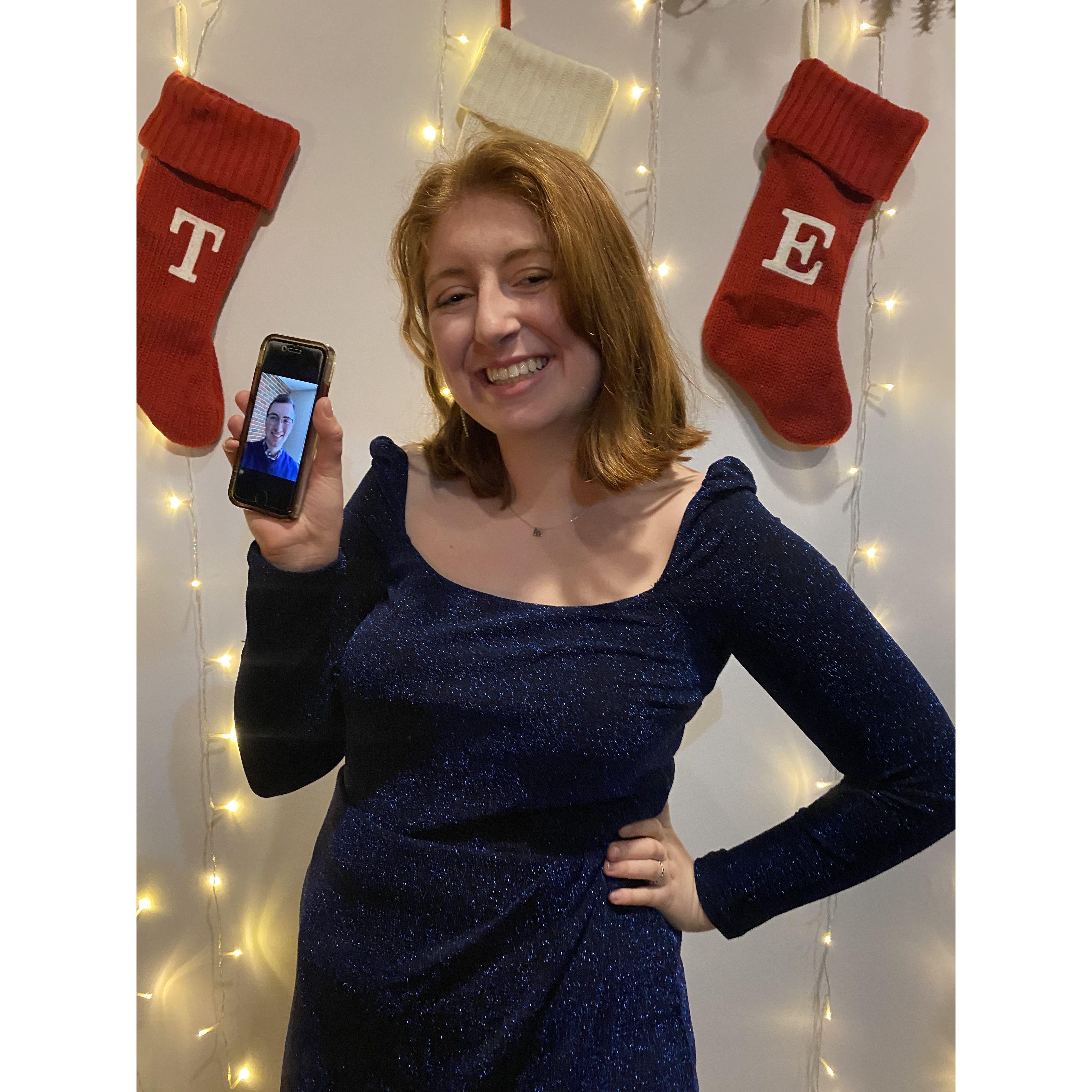Megan "Brought Josh" to the Bethel University Christmas Gala