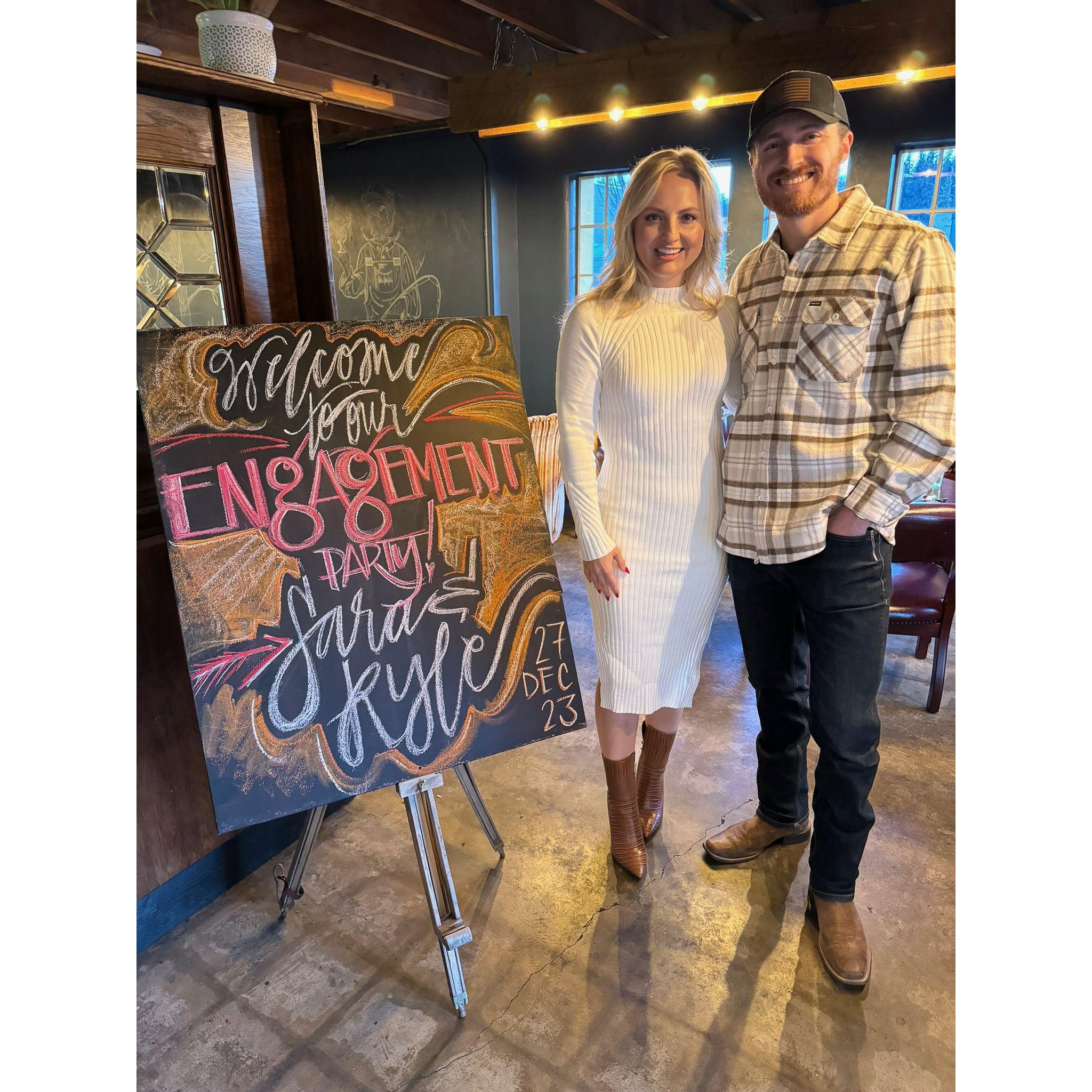 In Eugene for the Holidays and had our first engagement party with all of our favorite Oregon people.