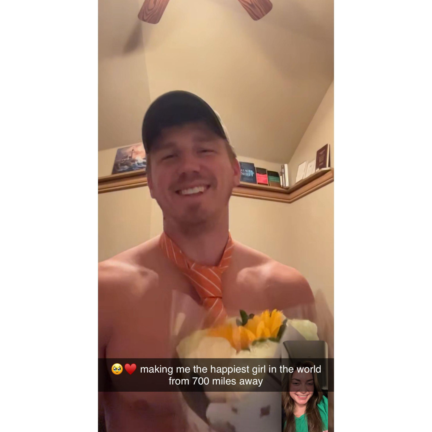A facetime date where Pat came dressed to impress