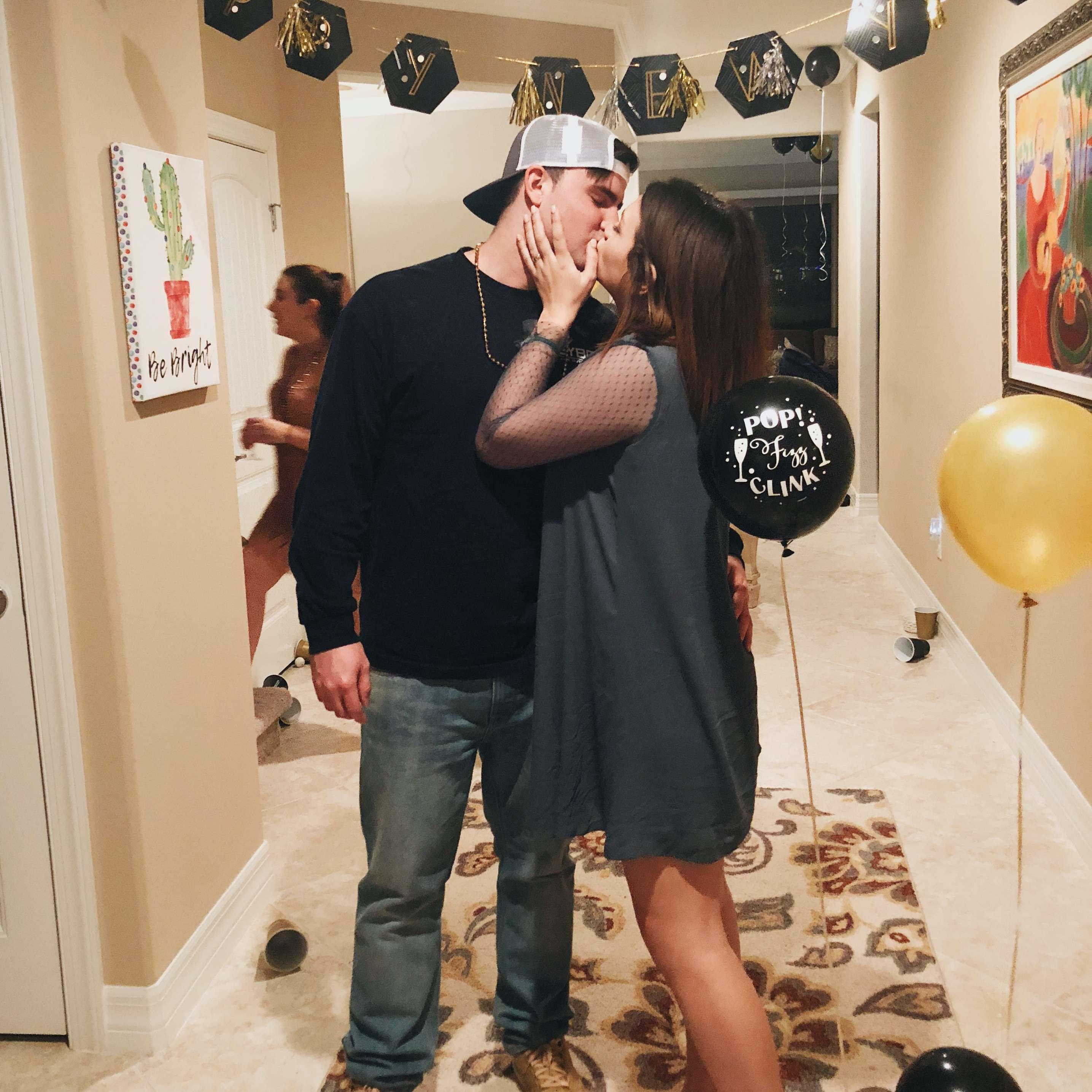 Our first kiss at midnight 01/01/2018