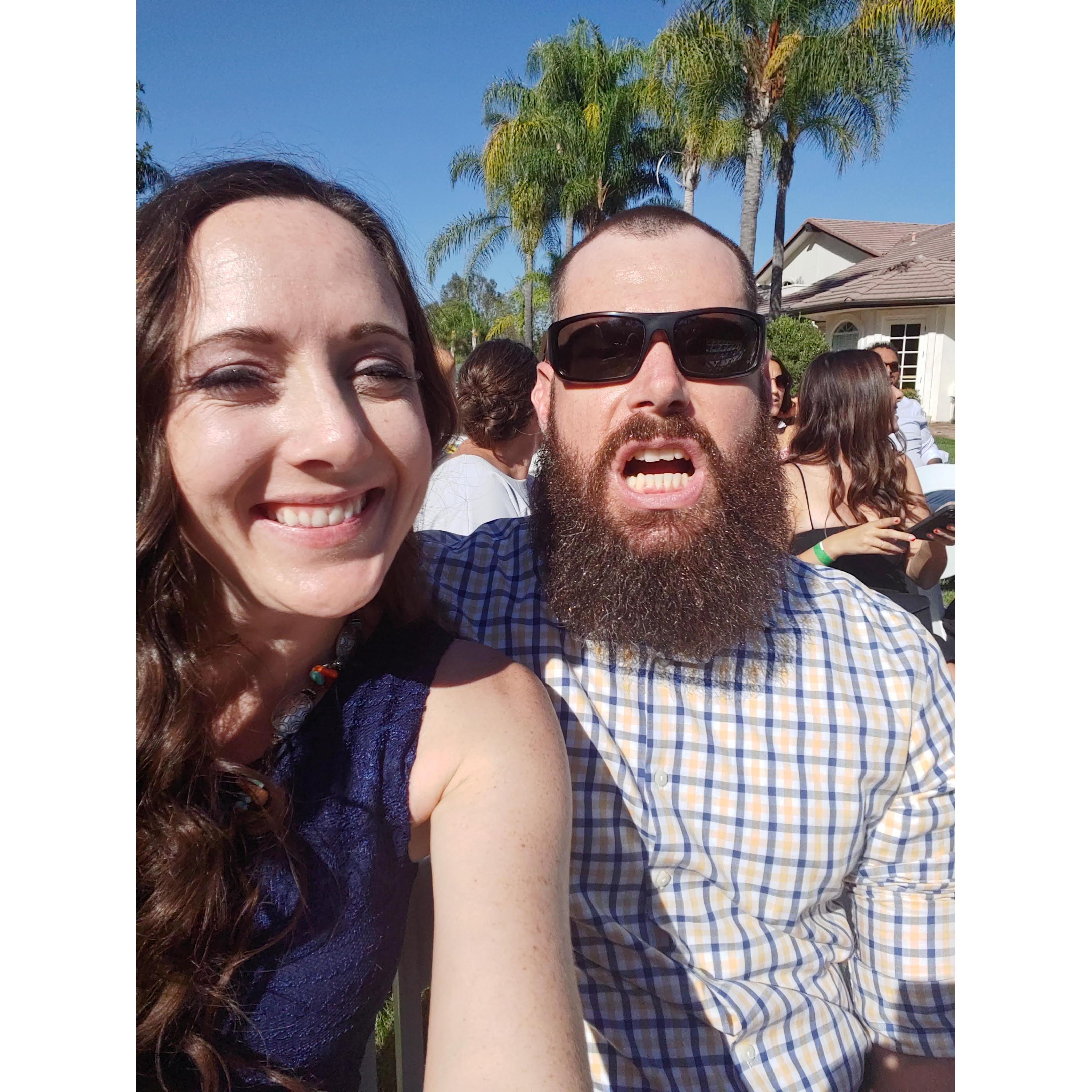 Classic Stan face, at the Beal wedding Spet. 2021