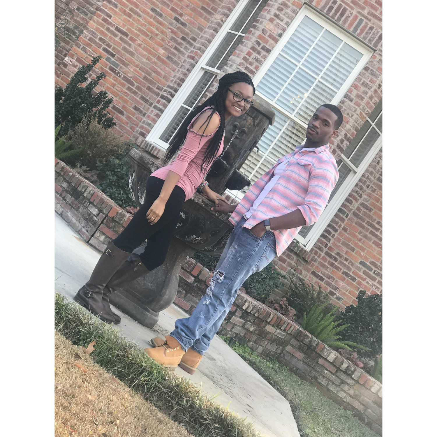 Our first picture together as a couple!