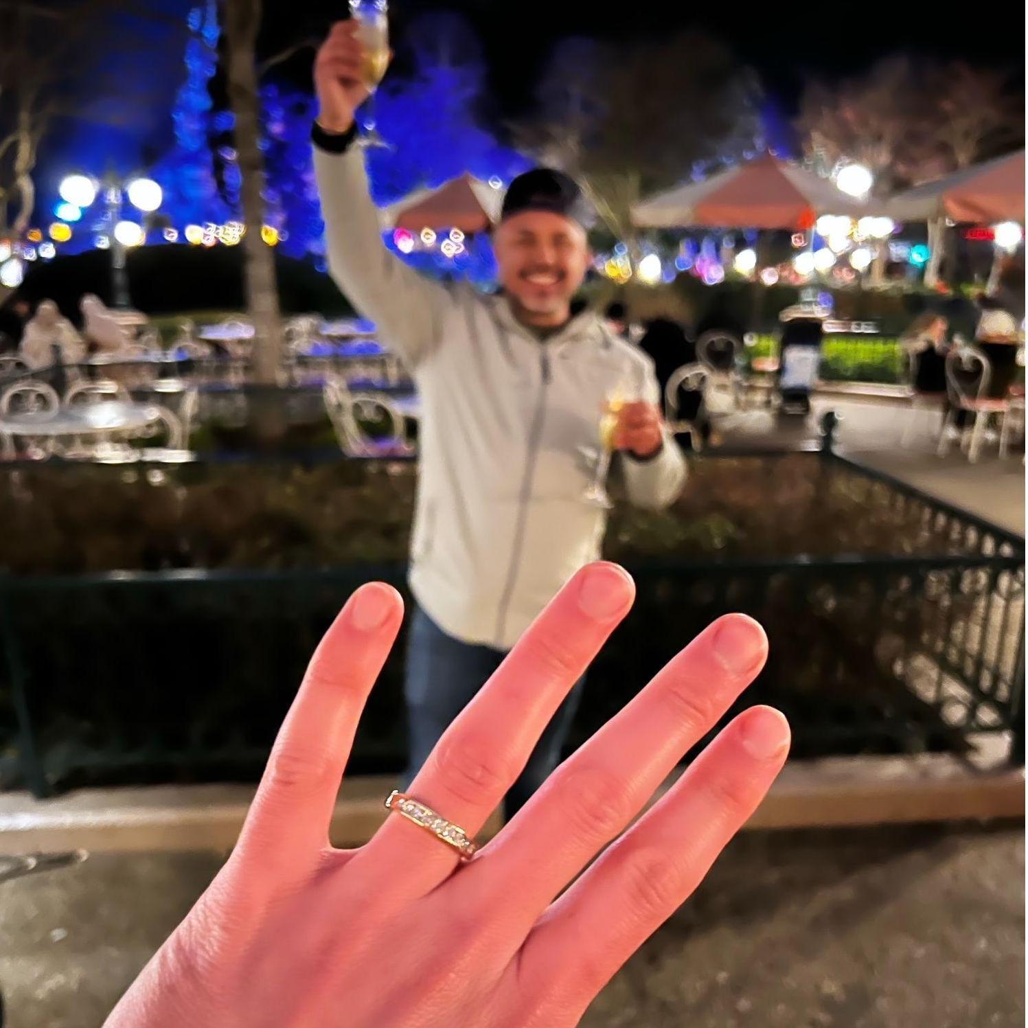 Sky's proposal to Jayson in Paris at Disneyland.