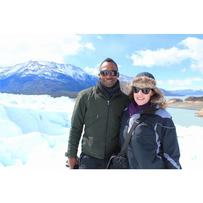 After hiking the Perito Moreno glacier in Argentina, 2012