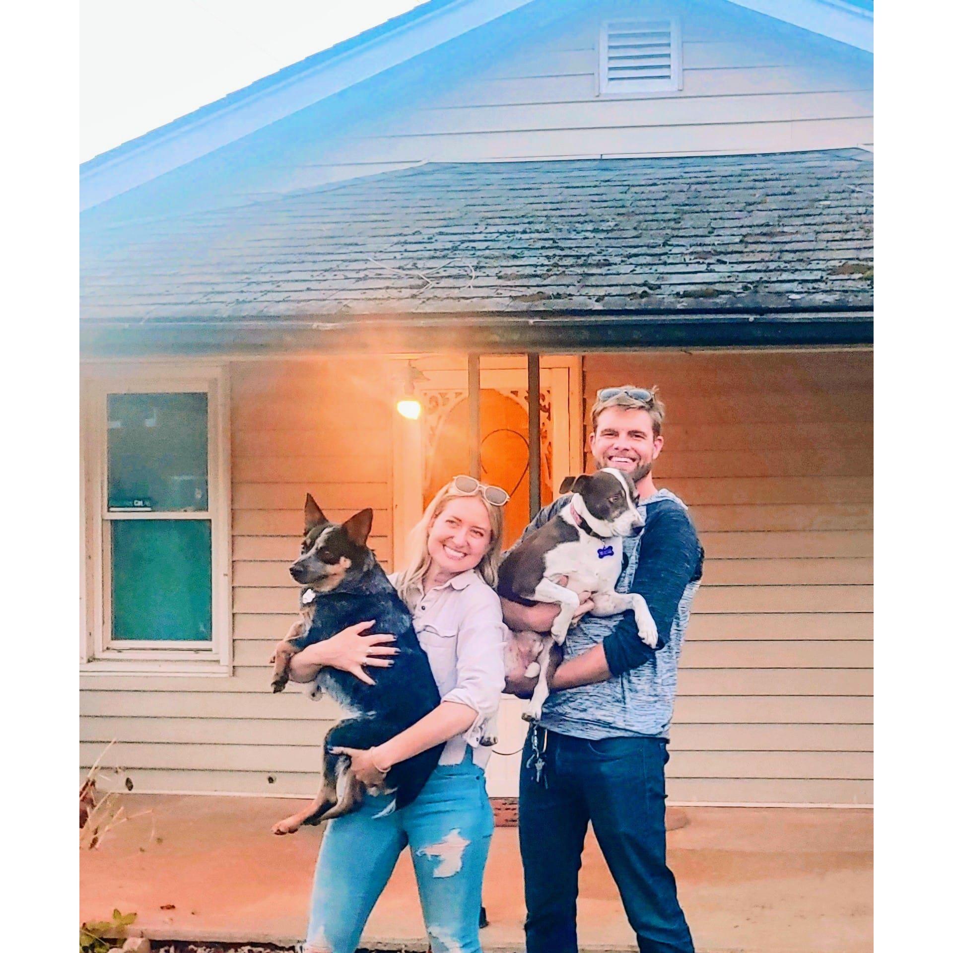 We bought a house! The day we arrived and saw it for the first time!