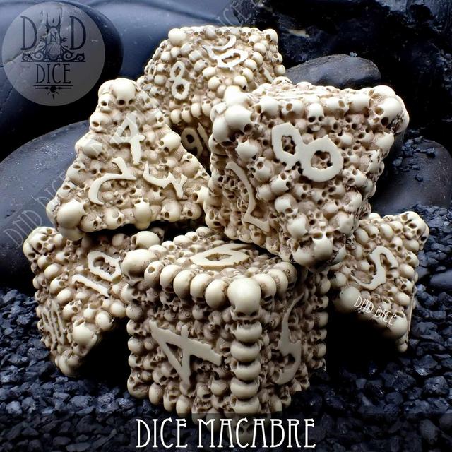 Dice Macabre 7 Dice Set | Necromancers,...