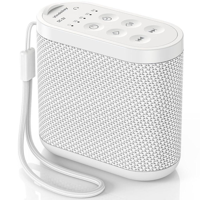 Portable Travel Sound Machine for Adults, Baby Sleeping - White Noise Machine：Rechargeable Battery, Headphone Jack, 21 Sounds, Sleep Timer - Noise Machine for Office Privacy & Noise Canceling, Home