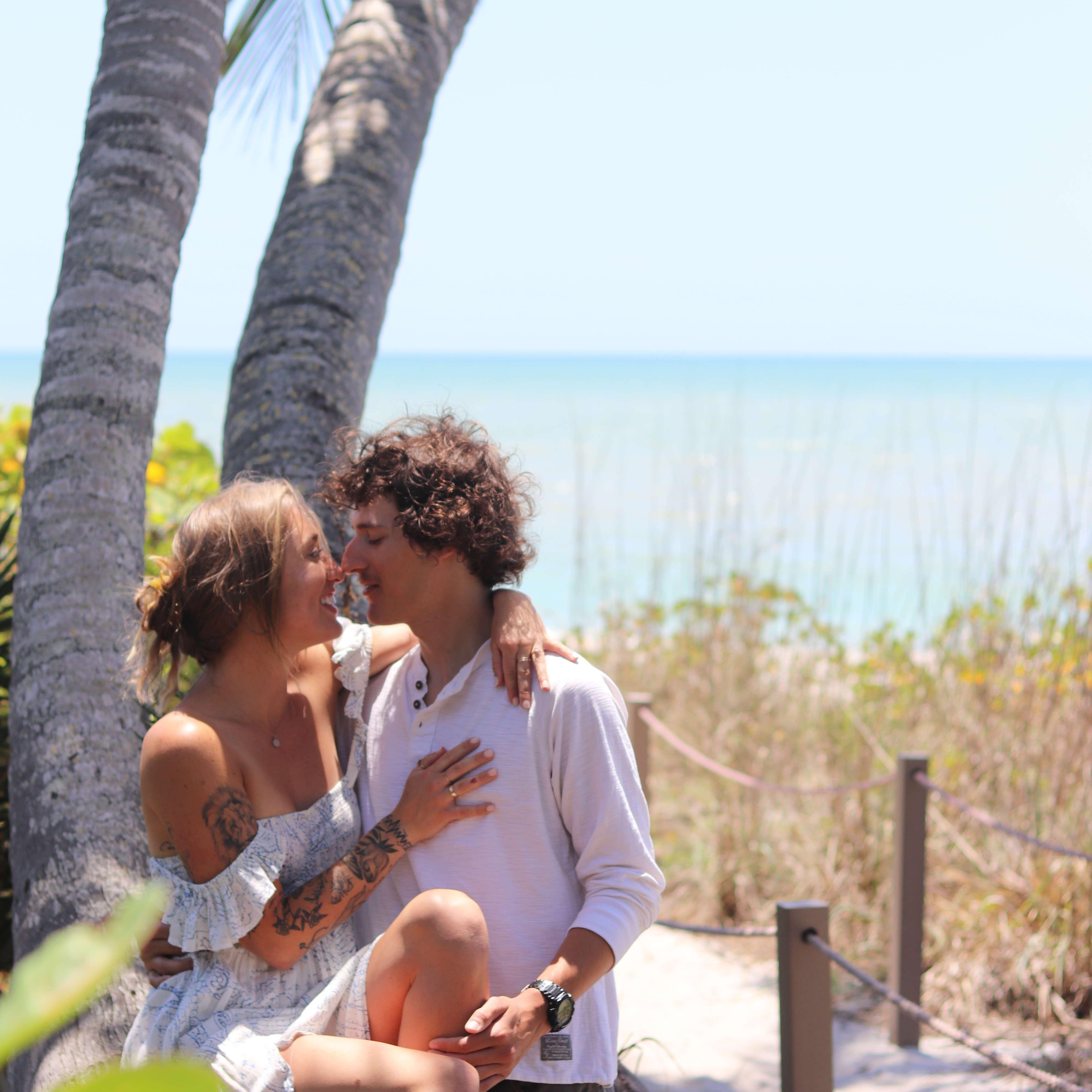 Engagement shoot at Sanibel Beach, Florida.