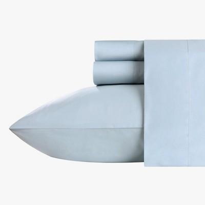 500 Thread Count Cotton Solid Sheets - Sateen Weave Sheet Set, Deep Pocket Silky Soft Light Sheen Set - California Design Den