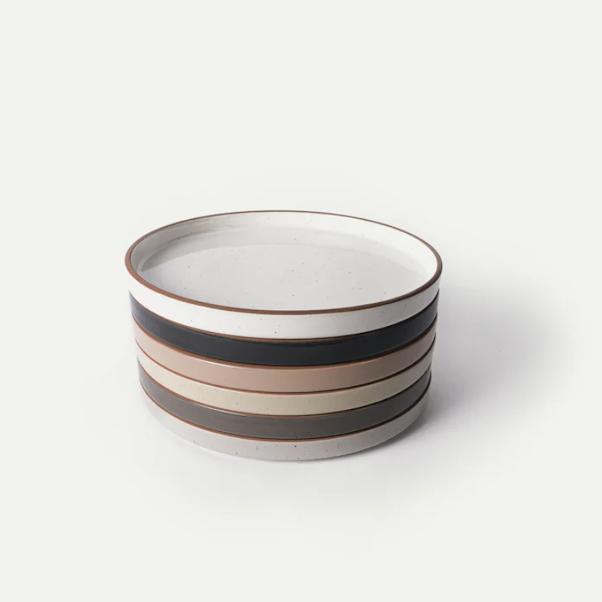 Rimmed & Flat Salad Plates - Set of 6 (Assorted)